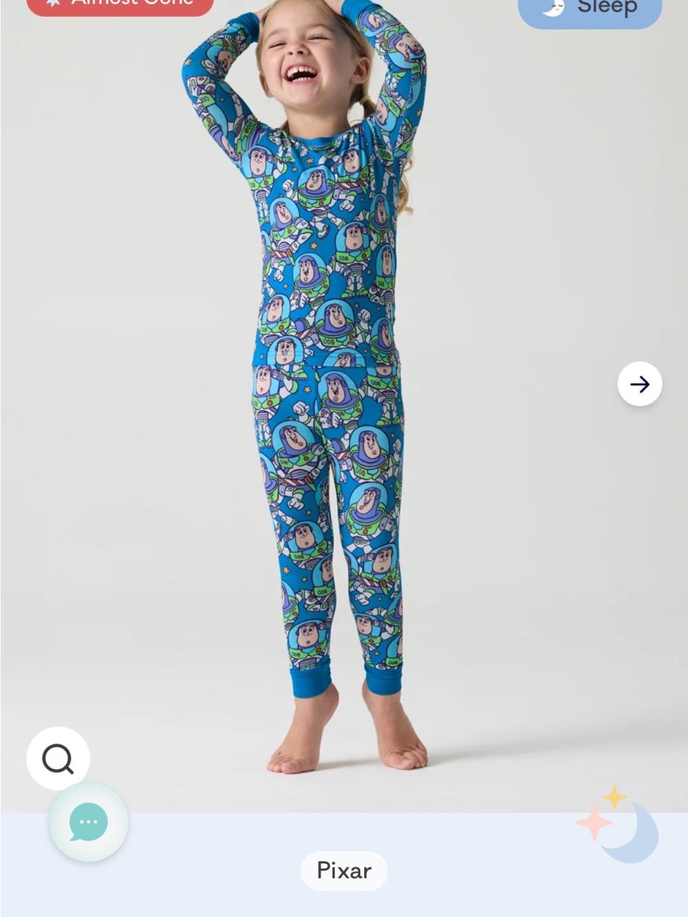 Blue Buzz Lightyear Kids Pajamas